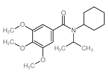 Benzamide, N-cyclohexyl-3,4,5-trimethoxy-N-(1-methylethyl)- Structure