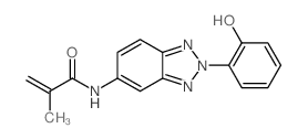 2-Propenamide,N-[2-(2-hydroxyphenyl)-2H-benzotriazol-5-yl]-2-methyl- Structure