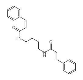 2-Propenamide,N,N'-1,4-butanediylbis[3-phenyl- Structure