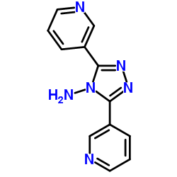 3,5-DI(3-PYRIDINYL)-4H-1,2,4-TRIAZOL-4-AMINE structure