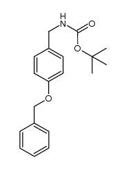 t-butyl 4-benzyloxybenzylcarbamate Structure