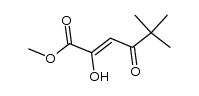 2-hydroxy-5,5-dimethyl-4-oxo-hex-2-enoic acid methyl ester Structure