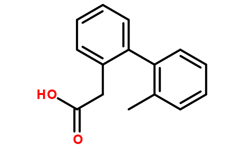 2-甲基联苯-2-乙酸结构式