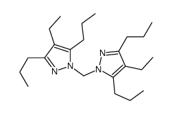 4-ethyl-1-[(4-ethyl-3,5-dipropylpyrazol-1-yl)methyl]-3,5-dipropylpyrazole结构式