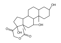 3α,11β,17,21-Tetrahydroxy-5β-pregnan-20-one 21-Acetate structure