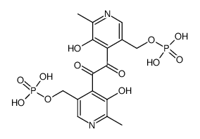 bis-(3-hydroxy-2-methyl-5-phosphonooximethyl-[4]pyridyl)-ethanedione Structure