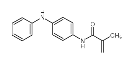 N-(4-苯胺基苯基)-甲基丙烯酰胺结构式