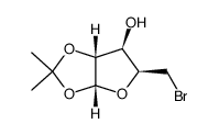 5-bromo-5-deoxy-1,2-O-isopropylidene-α-D-xylofuranose Structure