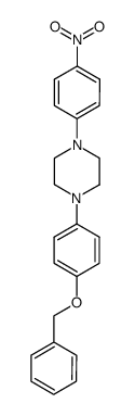 1-(4-(benzyloxy)phenyl)-4-(4-nitrophenyl)piperazine Structure