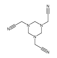 2,2',2''-(1,3,5-Triazinane-1,3,5-triyl)triacetonitrile structure
