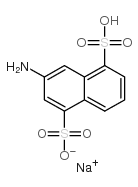 sodium hydrogen 3-aminonaphthalene-1,5-disulphonate Structure