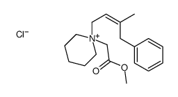 methyl 2-[1-[(E)-3-methyl-4-phenylbut-2-enyl]piperidin-1-ium-1-yl]acetate,chloride结构式