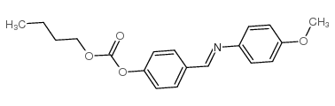 4’-正丁氧基羰氧基苯亚甲基-4-甲氧苯胺结构式
