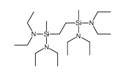 N-[2-[bis(diethylamino)-methylsilyl]ethyl-(diethylamino)-methylsilyl]-N-ethylethanamine结构式
