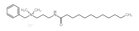 benzyldimethyl[3-[(1-oxododecyl)amino]propyl]ammonium chloride结构式