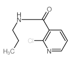 2-氯-n-丙基烟酰胺结构式