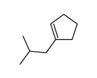 1-(2-methylpropyl)cyclopentene结构式