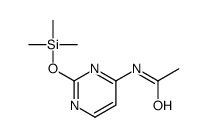 N-(2-trimethylsilyloxypyrimidin-4-yl)acetamide结构式