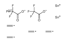 [[bis(ethenyl)-(2,2,2-trifluoroacetyl)oxystannyl]oxy-bis(ethenyl)stannyl] 2,2,2-trifluoroacetate Structure