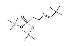 [2-[(2,2-Dimethylpropylidene)amino]ethyl]phosphonic acid bis(trimethylsilyl) ester Structure
