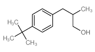 Benzenepropanol,4-(1,1-dimethylethyl)-b-methyl- Structure