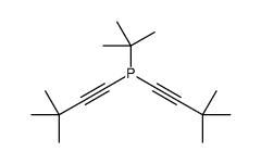 tert-butyl-bis(3,3-dimethylbut-1-ynyl)phosphane Structure