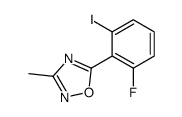 5-(2-fluoro-6-iodophenyl)-3-methyl-1,2,4-oxadiazole结构式