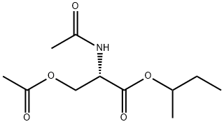 N,O-Diacetyl-L-serine 1-methylpropyl ester Structure