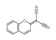 2-chromen-2-ylidenepropanedinitrile结构式
