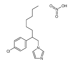 1-[2-(4-chlorophenyl)octyl]imidazole,nitric acid Structure