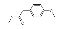 2-(4-methoxyphenyl)-N-methylacetamide结构式
