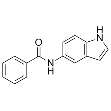 N-(1H-吲哚-5-基)苯甲酰胺结构式