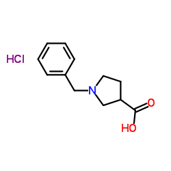 1-苄基吡咯烷-3-羧酸盐酸盐结构式