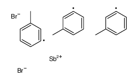 dibromo-tris(3-methylphenyl)-λ5-stibane结构式