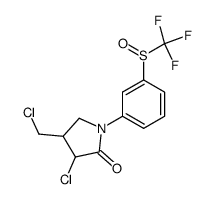 1-m-trifluoromethylsulfinylphenyl-3-chloro-4-chloromethyl-2-pyrrolidone Structure