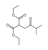diethyl 2-(3-methyl-2-oxobutyl)propanedioate结构式