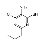 5-amino-6-chloro-2-propyl-1H-pyrimidine-4-thione Structure