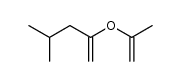2-isopropenyloxy-4-methyl-pent-1-ene结构式