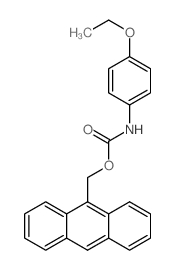 Carbamic acid,(4-ethoxyphenyl)-, 9-anthracenylmethyl ester (9CI)结构式