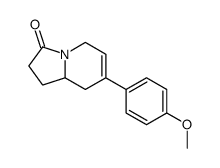 7-(4-methoxyphenyl)-2,5,8,8a-tetrahydro-1H-indolizin-3-one Structure