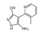 5-amino-4-(3-methylpyridin-2-yl)-1,2-dihydropyrazol-3-one Structure