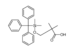 3-[dimethyl(trityl)silyl]oxy-2,2-dimethylpropanoic acid结构式