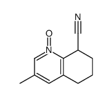 3-methyl-1-oxido-5,6,7,8-tetrahydroquinolin-1-ium-8-carbonitrile Structure