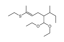 5-(diethoxymethyl)-2-ethylsulfanyl-6-methyloct-2-ene Structure