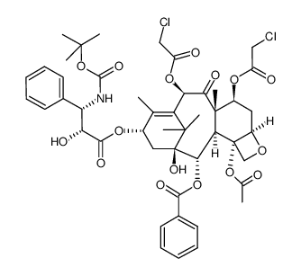 7,10-di-O-(2-chloroacetyl)docetaxel Structure