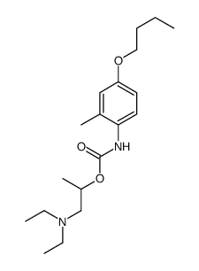 1-(diethylamino)propan-2-yl N-(4-butoxy-2-methylphenyl)carbamate结构式