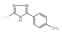 3-(4-甲基苯基)-1H-1,2,4-噻唑-5-硫醇结构式