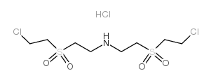双[2-(2-氯乙基)砜乙基]胺盐酸盐结构式