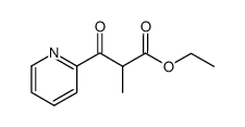 ethyl 2-methyl-3-oxo-3-(2-pyridyl)propanoate结构式