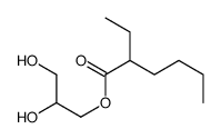 2,3-dihydroxypropyl 2-ethylhexanoate structure